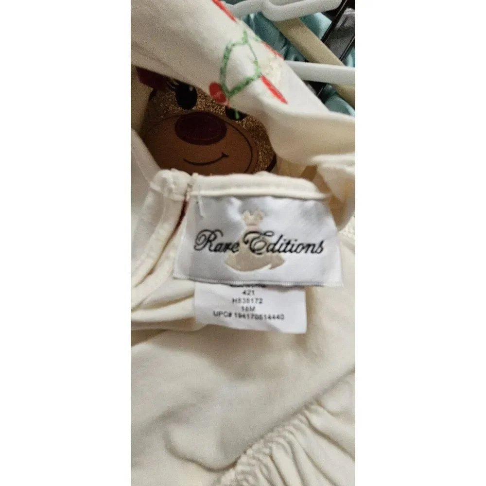NWT Rare Editions 2pcs set top and‎ pants reindeer and bow ties 18Month